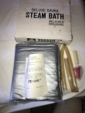 NOS Vintage CLAYTON GROUP / SWISSA Deluxe Sauna STEAM BATH Inflatable ENCLOSURE