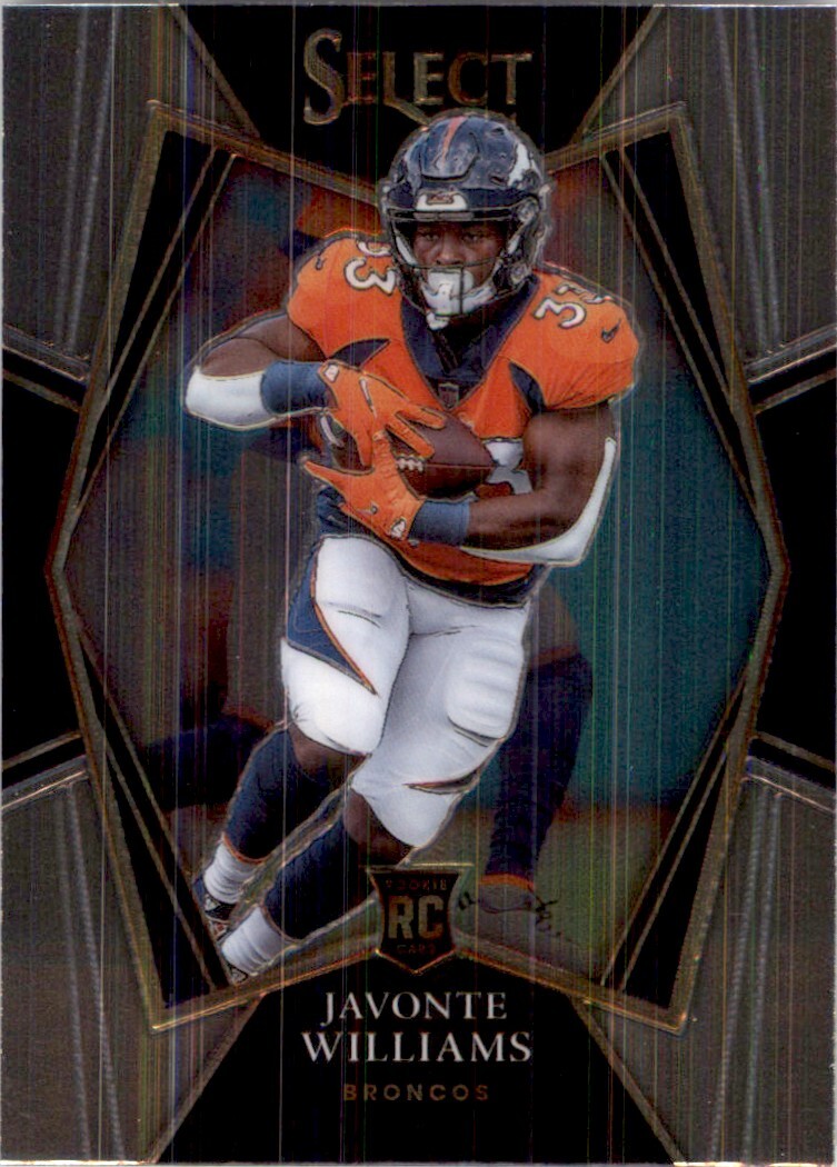 2021 Select Premier Level JAVONTE WILLIAMS RC Denver Broncos #157