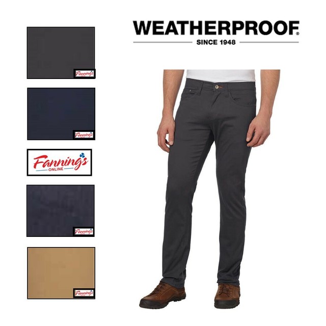 Weatherproof Vintage Mens Comfort Stretch Pant 5 Pocket With Flex Waist