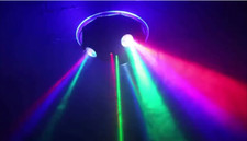 48 Patterns Gobos Sound KTV Laser Lighting Activated Projector Stage Light RGBY