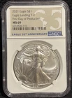 NGC MS69 -2021 United States American Silver Eagle Type 2 S$1 Coin-116