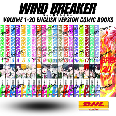 Wind Breaker Manga Half/Full Set Volume 1-20 English Comic by Satoru Nii -DHL