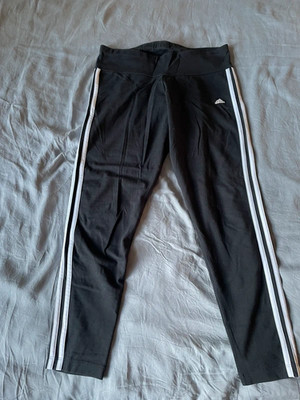 Adidas ''Climate'' Sport Pants / Leggings, size L (40/42), black with white stripe
