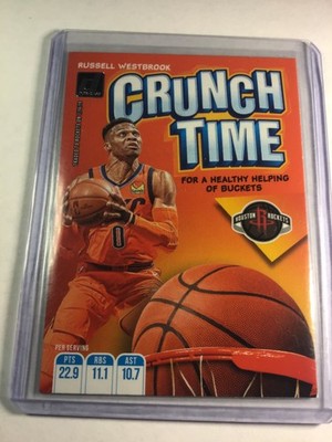 2019-2020 Panini Donruss Crunch Time Russell Westbrook #16 Rockets Thunder