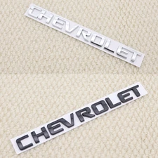 3D Black White Rear Lifgate Letter Decal Emblem Gloss Tailgate Nameplate Badge
