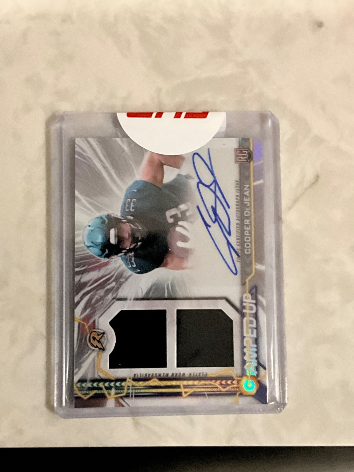 2024 Topps Resurgence - Amped Up Rookie Patch Autographs Cooper DeJean #AU-CD...