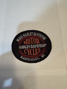 Maui Harley Davidson Kahului Hawaii Patch 3 1/2in Wide x 3in Tall