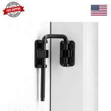 Black Patio Sliding Door Loop Lock,U-Shaped Latch Hook Lock,90/180 Degree Hom...