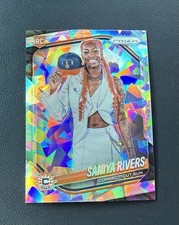 Saniya Rivers 2025 Panini Prizm WNBA Rookie Variation Cracked Ice RC SP #150