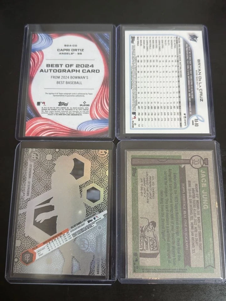 Topps Autographed Card Set of 4; Shohei Ohtani, Ichiro, Trout, Suzuki - Image 2 of 2