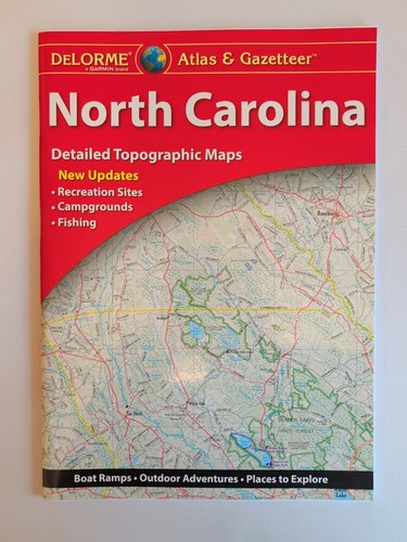 Delorme North Carolina Atlas & Gazetteer with Topographic Trails, Backroads 