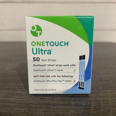 50ct OneTouch Ultra Test Strips   New Sealed   EXP 11/30/2026 FACTORY SEALED