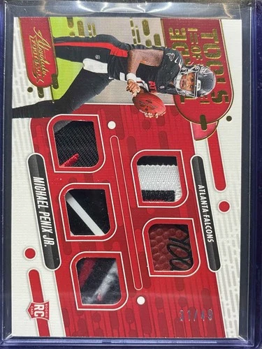 2024 Absolute Tools of the Trade Red Patch Michael Penix Jr. RC AUTO RPA 31/49