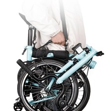 Vélo pliant avec poignée de transport et bandoulière, pratique, facile à