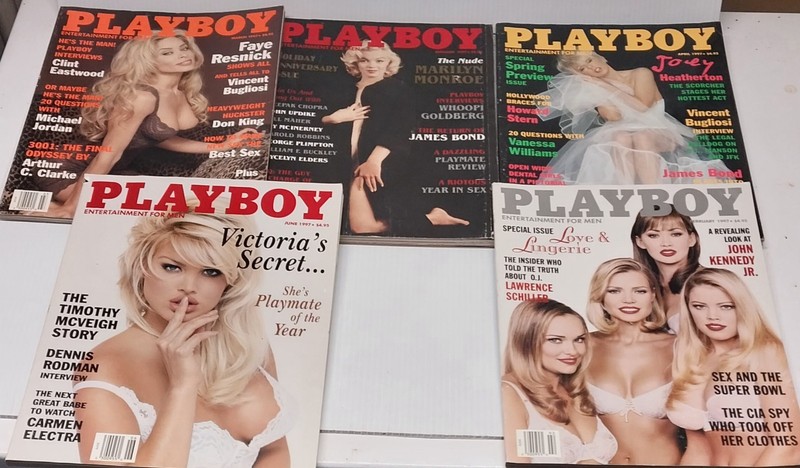 Playboy Magazine 1997  Lot Of 5 Good Condition 