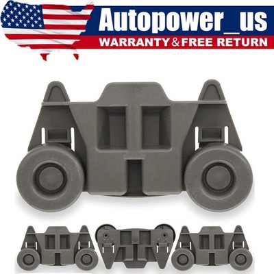 4Pcs W10195416V Dishwasher Wheels W10195416 Lower Rack Kit for WDishwasher