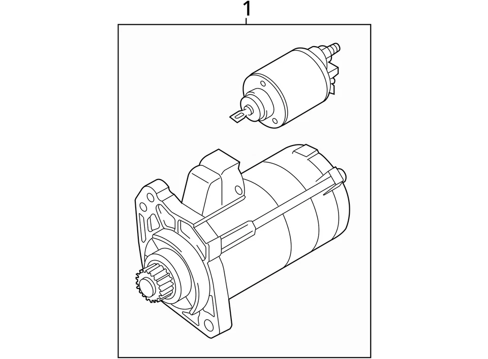 Audi A6 2014-2016 motor de arranque de coche solenoide OEM GXWO4 Foto 4 de 4