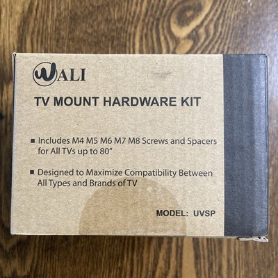 Universal TV Mount Screws & Spacers Hardware Kit for All TVs up to 80  WALI