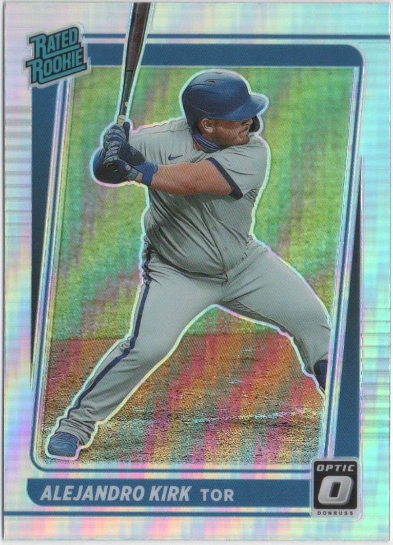 Alejandro Kirk 2021 PANINI DONRUSS OPTIC BASEBALL Holo Prizm RC #63 Blue Jays