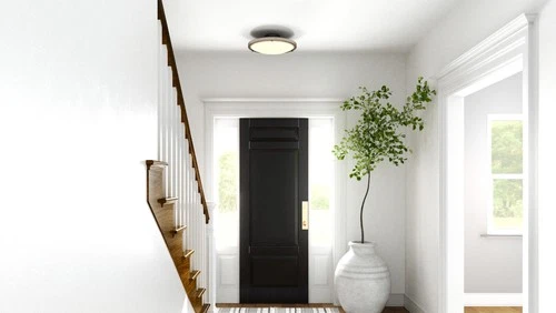 Quoizel QSF6784 Donne 16"W LED Semi-Flush Bowl Ceiling Fixture - Nickel - Picture 10 of 12