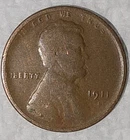 1911 S - Semi Key San Francisco Mint Lincoln Wheat Penny Cent Ungraded