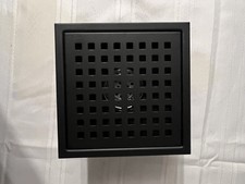 6 Inch Square Shower Floor Drain with Flange,Quadrato Pattern Grate Removable