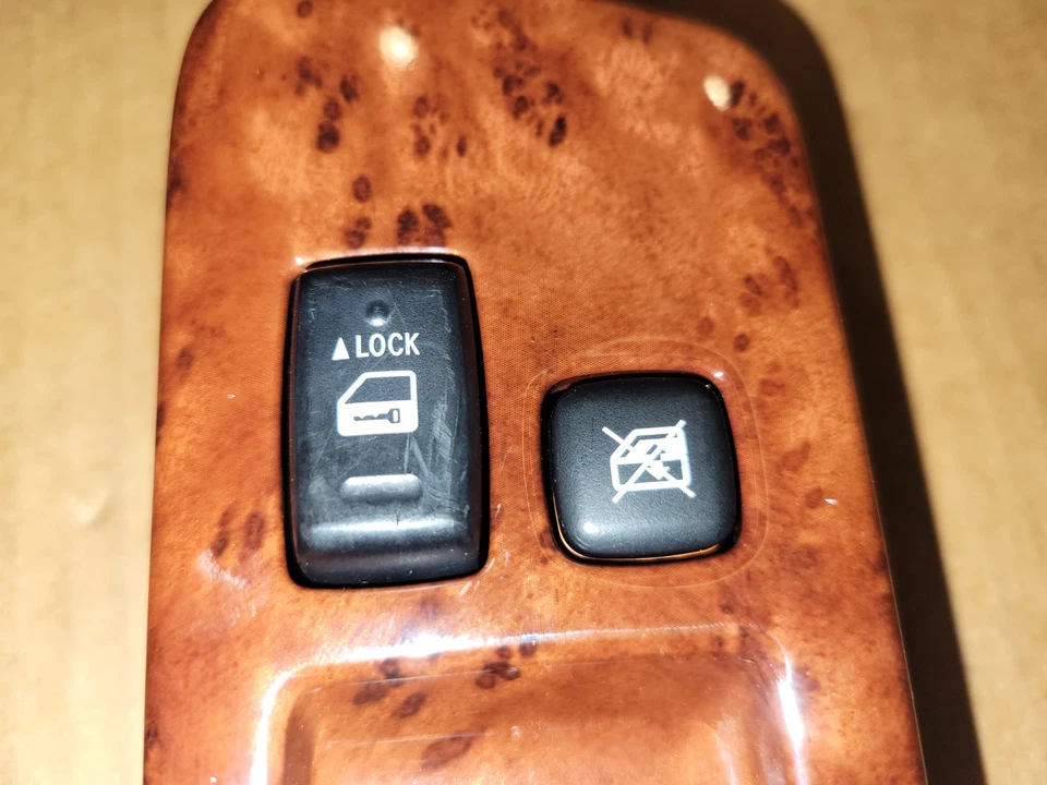 2001-2007 TOYOTA HIGHLANDER MASTER INTERRUPTOR DE JANELA DE ENERGIA GRÃO DE MADEIRA 84040-48122 - Imagem 3 de 4