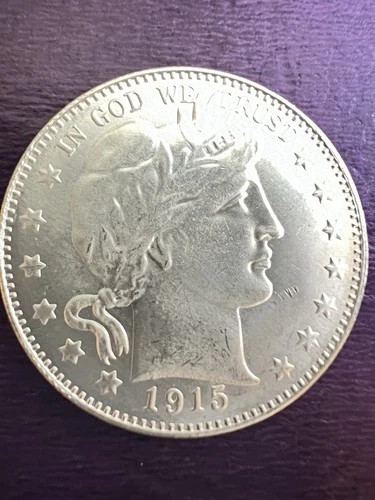 1915 S Barber Quarter AU+++ US silver coin