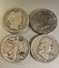 Assorted Silver Half Dollars With One Non-silver Half 1899-1989 Group#5