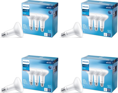 LED 65W BR30 12-Pack Basic LED Daylight (7.2W = 65W) Dimmable Frosted Flicker-Fr