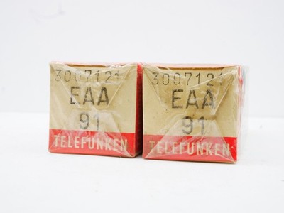 1x  EAA91 = 6AL5 = 6Х2П = D2M9 = D77  Telefunken NEW in sealed Box TUBE RÖHRE
