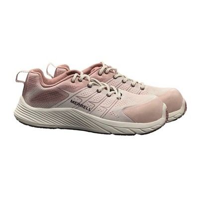 Merrell Moab Flight Carbon Fiber Work Shoes Womens 7.5 Pink Safety Composite Toe