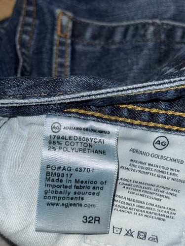 Adriano Goldschmied Jeans Men’s The Everett Slim Straight 32x30 Medium Wash - Picture 5 of 6
