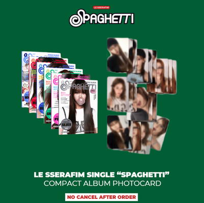 LE SSERAFIM SPAGHETTI OFFICIAL ALBUM NEW PAD WEVERSE SHOP COMPACT