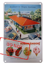 Howard Johnson's Hotel Retro Advertisement Ad Classic 8x12 Aluminum Metal Sign