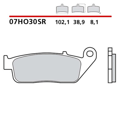 BREMBO FRONT WHEEL BRAKE PAD KIT FOR KAWASAKI ZE SPECIAL ED. 16 CODE. 07HO30SR