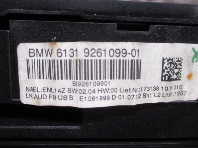 BMW 328i 2013 2014 unidad de control de temperatura de calefacción de aire acondicionado OEM Foto 3 de 4