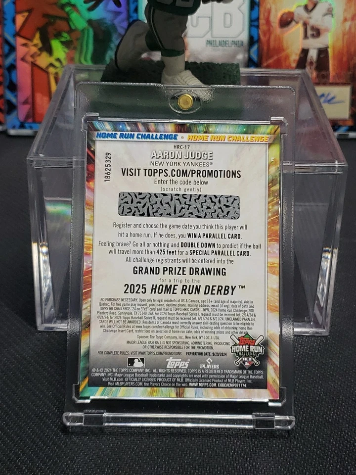2024 Topps Series 1 - Home Run Challenge Code Card #HRC-17 Aaron Judge - Image 3 of 3