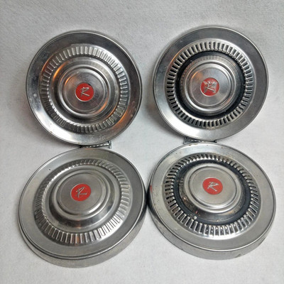 Rambler AMC Dog Dish Hubcaps 1957-1960 OEM Set of 4 Vintage