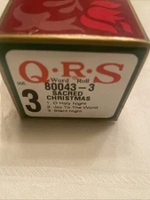 QRS CHRISTMAS PARTY PAK IV Sacred Christmas Player Piano Roll 80043-3
