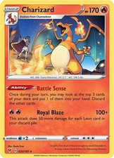 Charizard - 025/185 - Pokemon Vivid Voltage Sword & Shield Non-Holo Rare Card NM