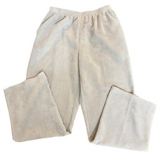 Alfred Dunner Pull-On Gray Corduroy Pants Womens Elastic Back Straight Leg