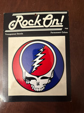 Vintage 1981 Rock On Grateful Dead Transparent Window Decal - NEW 