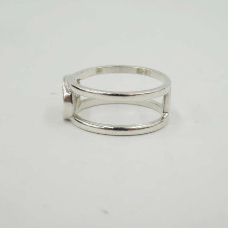 GUCCI Interlocking Wide Ring Ring Silver Size: 19… - image 3