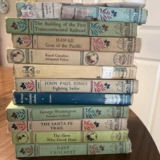 Lot 11 Vintage Landmark Children's History Books Random House Hardcover