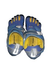 Five Fingers Vibram Women  s 37 US 6 W3664 Blue Yellow Barefoot Sneaker Shoes