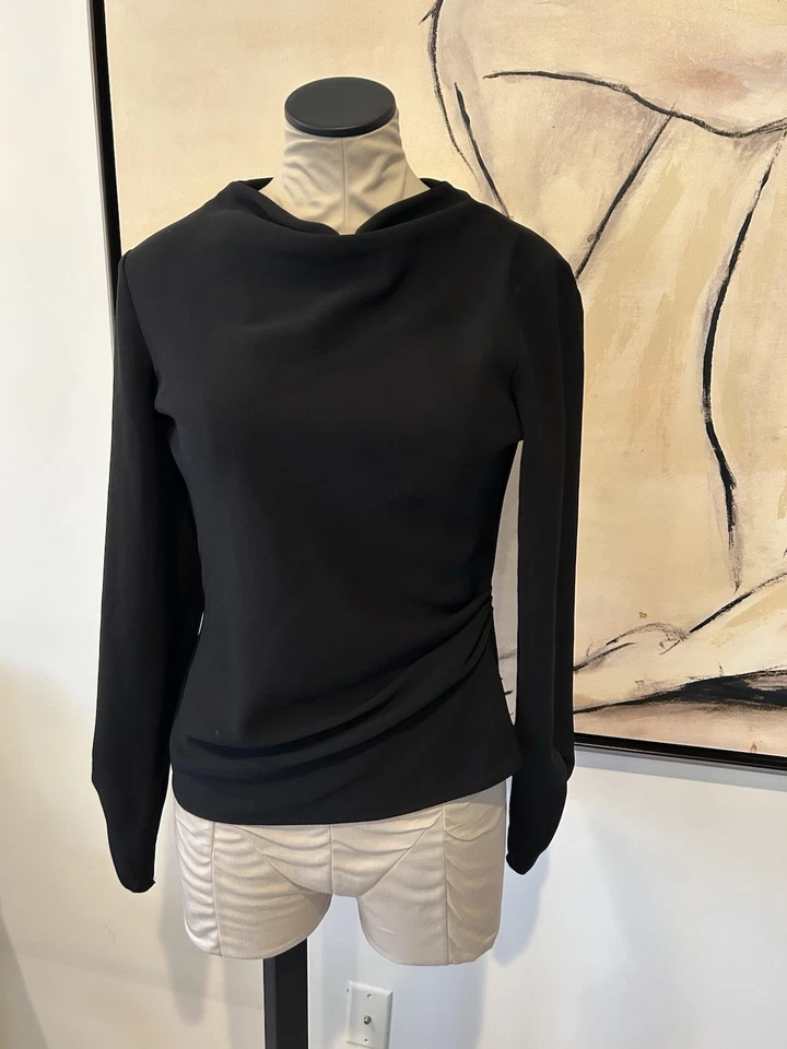 全新! Zara 黑色长袖衬衫 XS 码 — 第 4/4 张图片