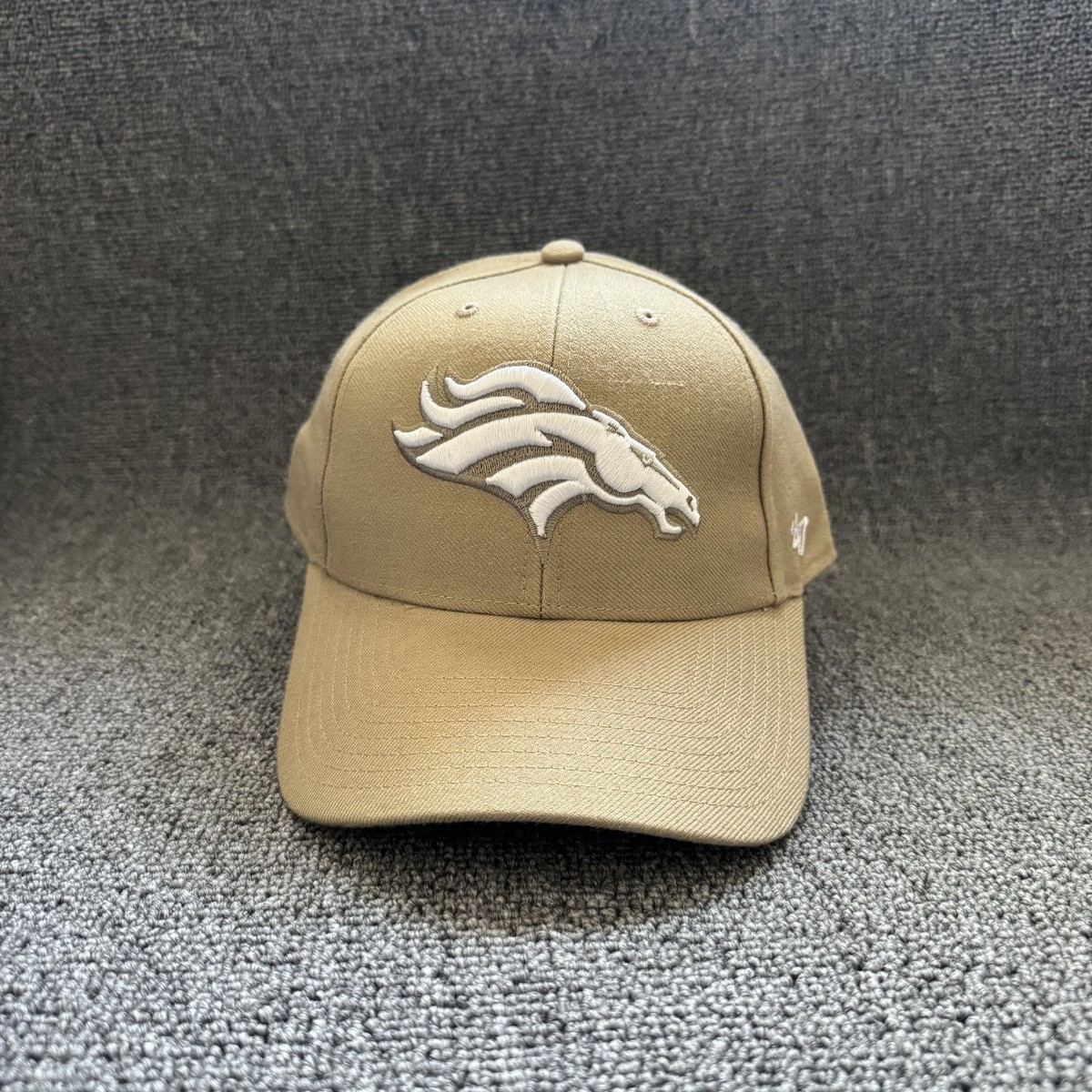 '47 Brand Denver Broncos Dad Hat Strapback Khaki Curved NFL Cap