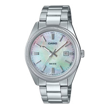 CASIO MTP-1302DS-7AV MTP-1302DS-7A MOP 38.5MM QUARTZ ANALOG WATCH