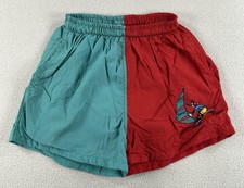 VTG 90s Disney Goofy Two-Tone Swim Trunks Shorts 12 Months Windsurf Blue Red